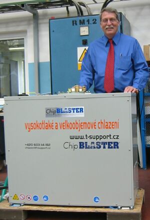 Greg Antoun, president společnosti ChipBlaster a jednotka řady D na montáži firmy Tajmac-ZPS Zlín
